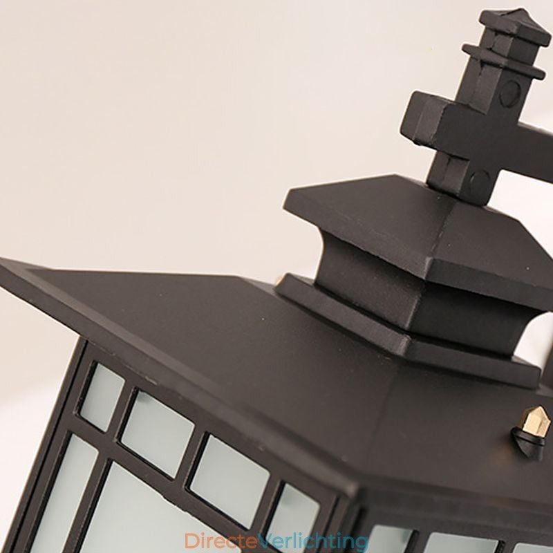 Chinese Stijl Buitenlamp Waterdicht Paviljoen Vorm Wandlamp Tuin Balkon