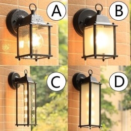 Europese Buiten Wandlamp Waterdichte Vierkante Zuil Wandlamp Binnenplaats Tuin Balkon