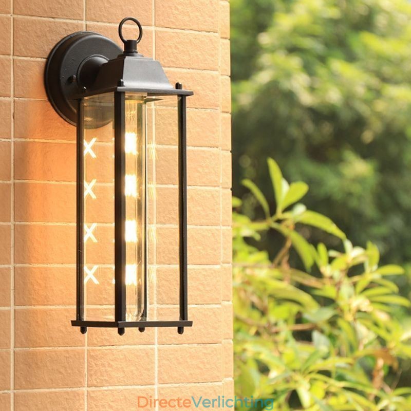 Europese Buiten Wandlamp Waterdichte Vierkante Zuil Wandlamp Binnenplaats Tuin Balkon