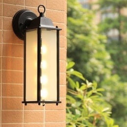 Europese Buiten Wandlamp Waterdichte Vierkante Zuil Wandlamp Binnenplaats Tuin Balkon