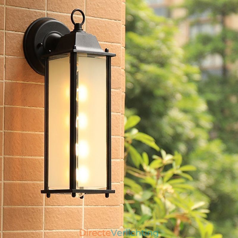 Europese Buiten Wandlamp Waterdichte Vierkante Zuil Wandlamp Binnenplaats Tuin Balkon