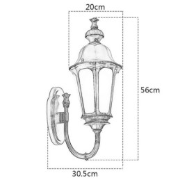 Moderne eenvoudige buitenlamp waterdichte pruimenbloesem wandlamp binnenplaats gang tuin