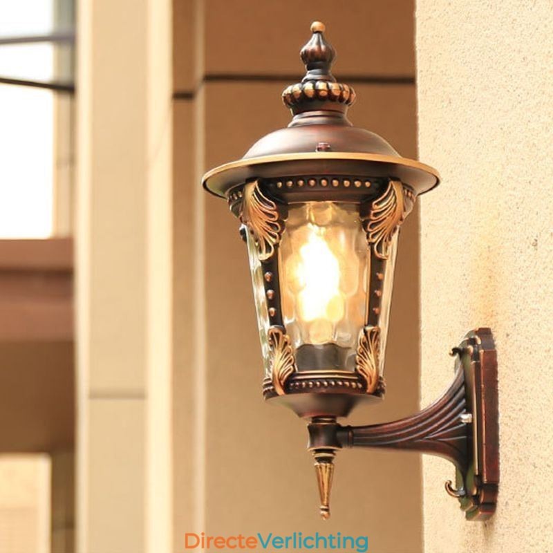 Europese Retro Buiten Wandlamp Waterdichte Gebeeldhouwde Wandlamp Tuin Balkon Binnenplaats