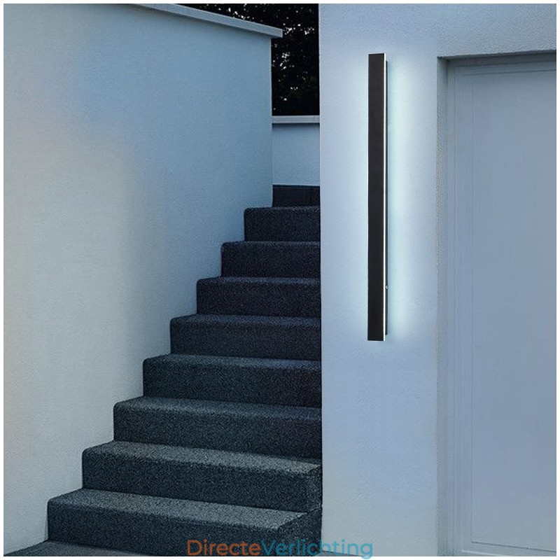 Buiten lange moderne eigentijdse wandlamp wandlamp IP 44 voor veranda patio tuin