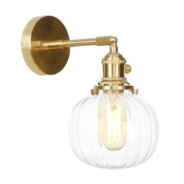 Moderne Bean Wandlamp met Bolvormige Glazen Kap