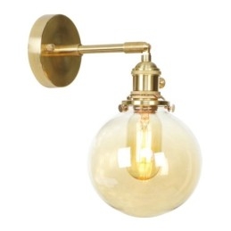 Moderne Bean Wandlamp met Bolvormige Glazen Kap