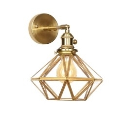 Moderne wandlamp met glazen kap