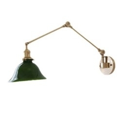 Moderne wandlamp met glazen kap