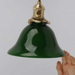 Moderne wandlamp met glazen kap