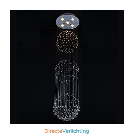 Moderne eigentijdse kristalchroom metalen inbouw Moderne eigentijdse kristalchroom metalen inbouw