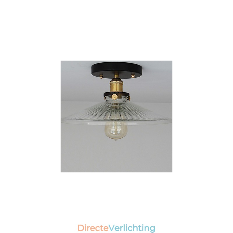 Amerikaanse plattelands industriële retro tafel plafondlamp 110V spiraal transparant glas huisdecoratie verlichting