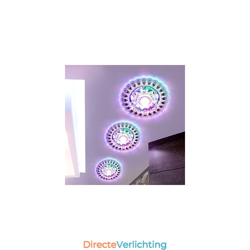 Kristallen plafondlamp Spotlight SMD 3W Creatieve lamp Buislamp Kleurrijke kleur Koepellamp