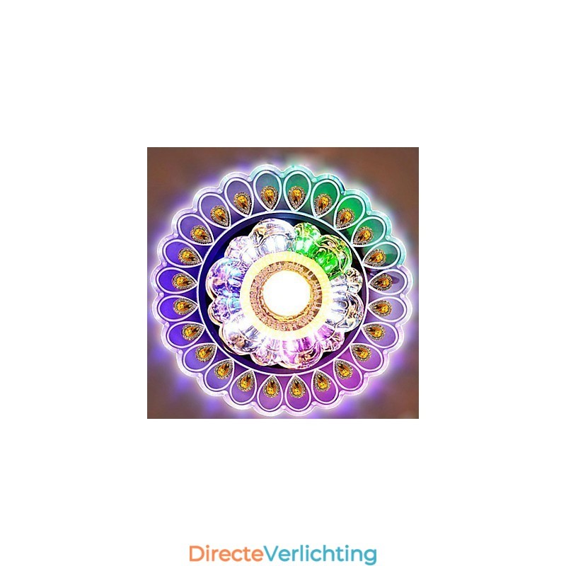 Kristallen plafondlamp Spotlight SMD 3W Creatieve lamp Buislamp Kleurrijke kleur Koepellamp