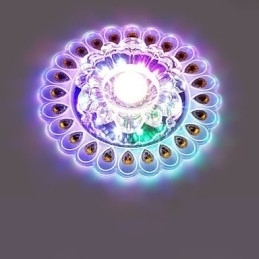Kristallen plafondlamp Spotlight SMD 3W Creatieve lamp Buislamp Kleurrijke kleur Koepellamp