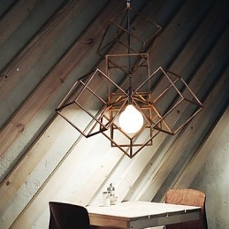 Hanglamp 1 licht vintage minimalistische ijzeren schilderij kroonluchter