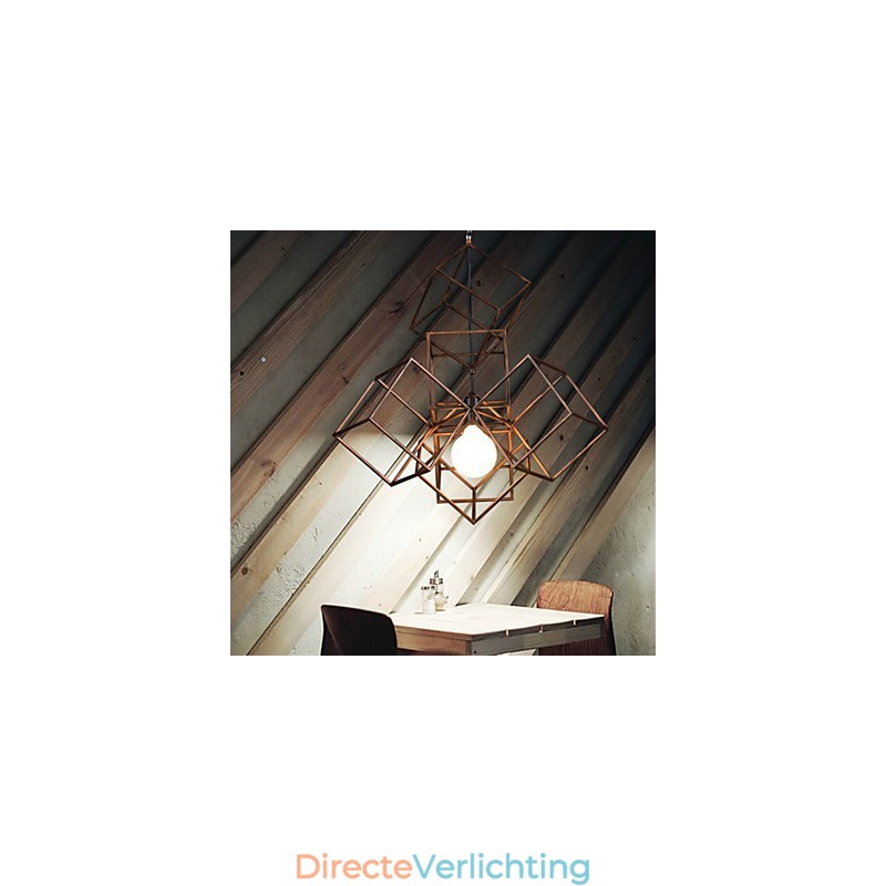 Hanglamp 1 licht vintage minimalistische ijzeren schilderij kroonluchter