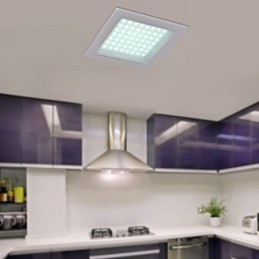 Moderne inbouwlampen in vierkante vorm