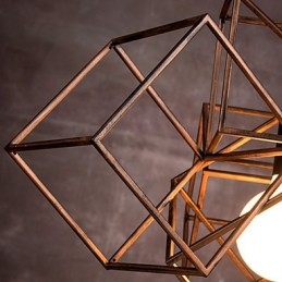 Hanglamp 1 licht vintage minimalistische ijzeren schilderij kroonluchter