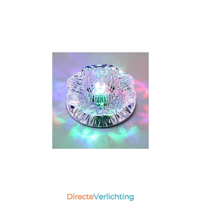Kristallen plafondlamp Spotlight SMD 3W Creatieve lamp Buislamp Kleurrijke kleur Koepellamp