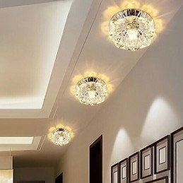 Kristallen plafondlamp Spotlight SMD 3W Creatieve lamp Buislamp Kleurrijke kleur Koepellamp