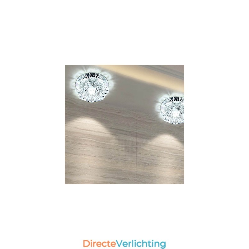 Kristallen plafondlamp Spotlight SMD 3W Creatieve lamp Buislamp Kleurrijke kleur Koepellamp