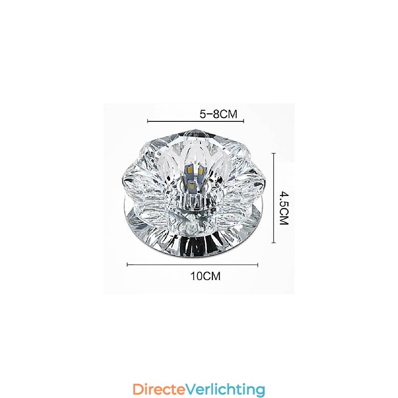 Kristallen plafondlamp Spotlight SMD 3W Creatieve lamp Buislamp Kleurrijke kleur Koepellamp