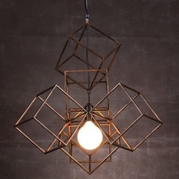 Hanglamp 1 licht vintage minimalistische ijzeren schilderij kroonluchter
