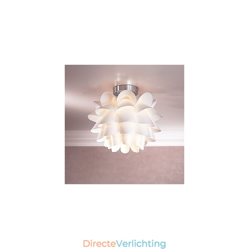 Witte Bloem Plafondlamp 1 Licht Hanglamp Armatuur