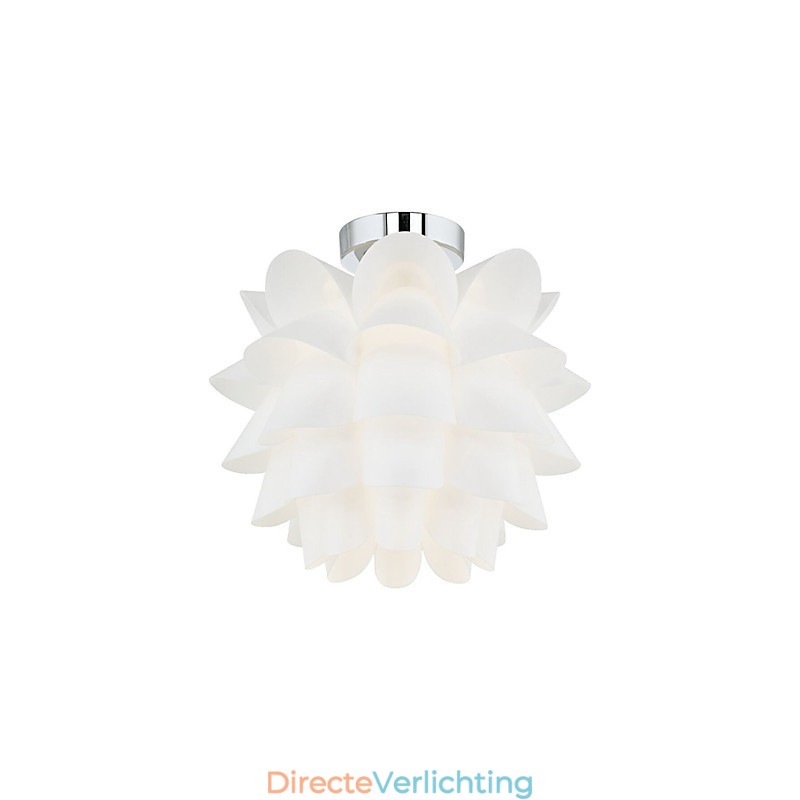 Witte Bloem Plafondlamp 1 Licht Hanglamp Armatuur