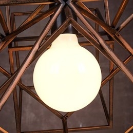 Hanglamp 1 licht vintage minimalistische ijzeren schilderij kroonluchter