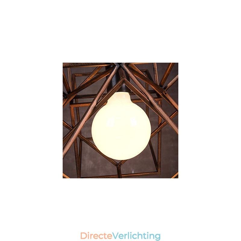 Hanglamp 1 licht vintage minimalistische ijzeren schilderij kroonluchter