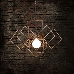 Hanglamp 1 licht vintage minimalistische ijzeren schilderij kroonluchter
