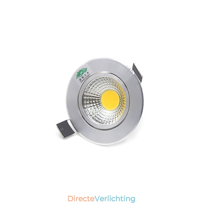4PCS Zweihnder 3W 300Lm COB Plafondlamp Downlight Warm Wit Licht
