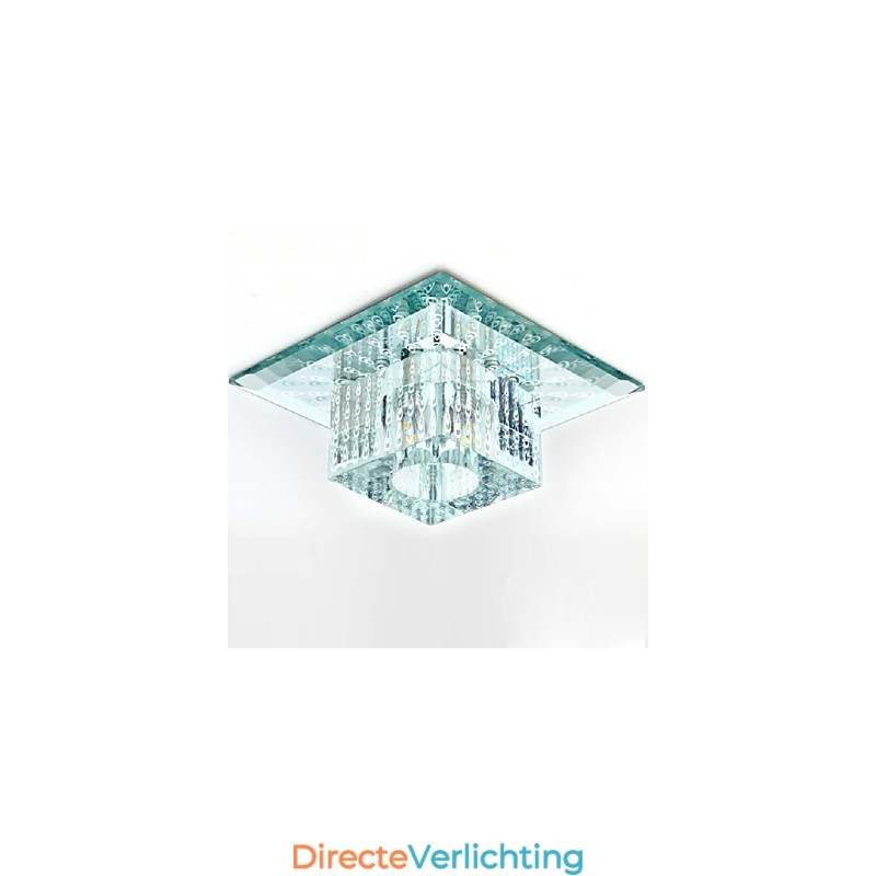 Mini Kristallen Plafondlamp Spotlight SMD 3W Creatieve Lamp Buislamp Kleurrijke Kleur Vierkante Koepellamp