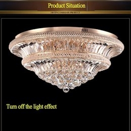 Moderne Luxe 9Modern Kristallen Plafondlamp Absorb Koepellamp Diameter 80CM