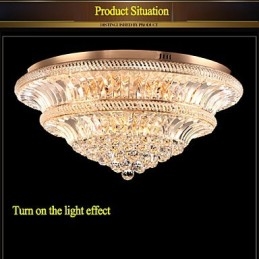 Moderne Luxe 9Modern Kristallen Plafondlamp Absorb Koepellamp Diameter 80CM