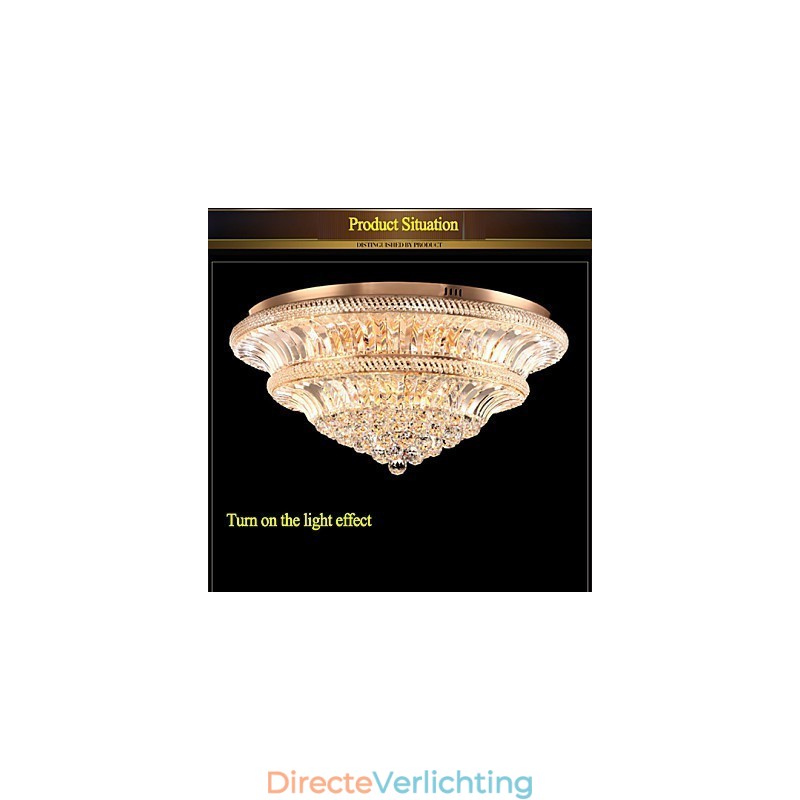 Moderne Luxe 9Modern Kristallen Plafondlamp Absorb Koepellamp Diameter 80CM