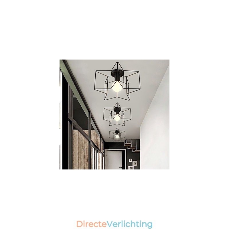 Pentagram Moderne Creatieve Verandaverlichting Om Het Licht Van De Koepel Te Absorberen