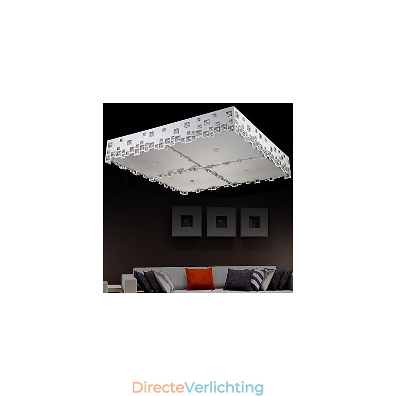 Kristallen inbouw moderne eigentijdse metalen