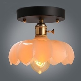 Flush Mount Retro Verlichting Verlichting Glazen Plafondlamp