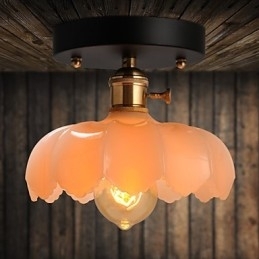 Flush Mount Retro Verlichting Verlichting Glazen Plafondlamp
