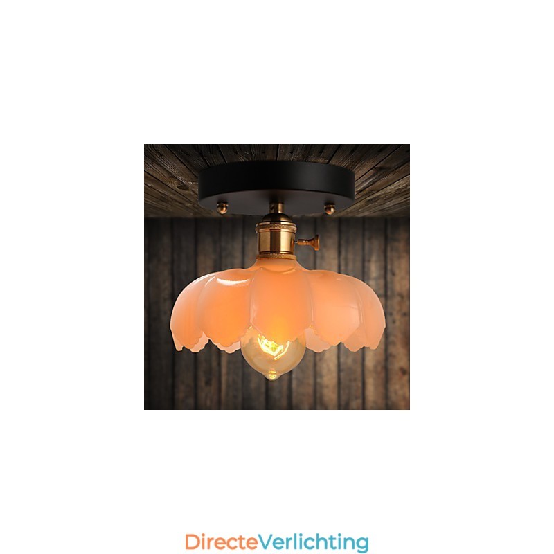 Flush Mount Retro Verlichting Verlichting Glazen Plafondlamp