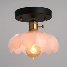 Flush Mount Retro Verlichting Verlichting Glazen Plafondlamp