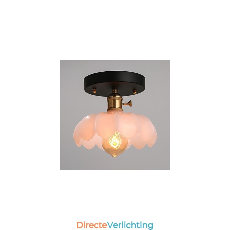 Flush Mount Retro Verlichting Verlichting Glazen Plafondlamp