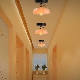 Flush Mount Retro Verlichting Verlichting Glazen Plafondlamp