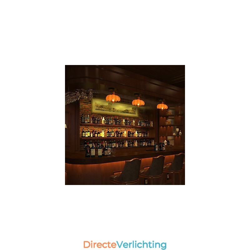 Flush Mount Retro Verlichting Verlichting Glazen Plafondlamp