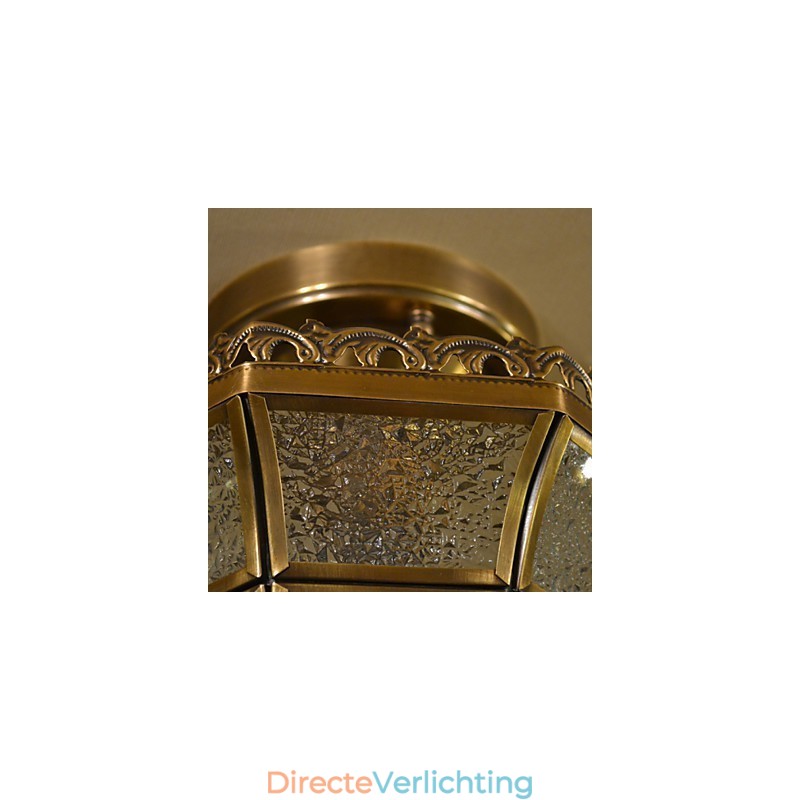 Traditionele klassieke mini-stijl messing metalen inbouwspots