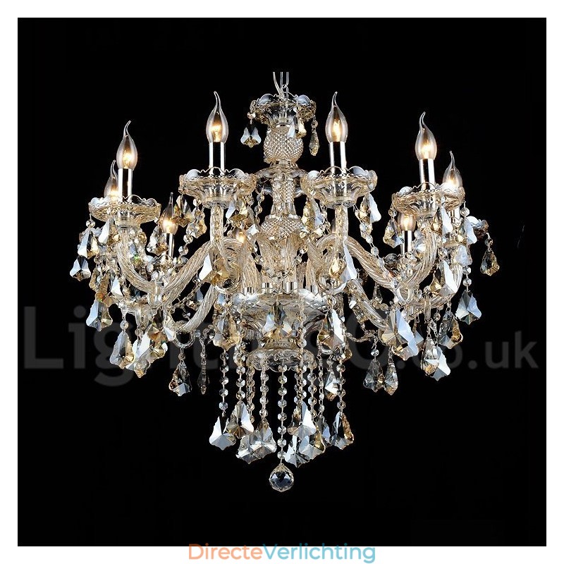 Cognac Kristallen Kleur Hanglamp Kristal Modern Hedendaags Traditioneel Klassiek Retro Lantaarn Landelijk