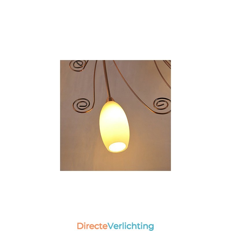 Artistieke aluminium inbouwverlichting met 12 lampen