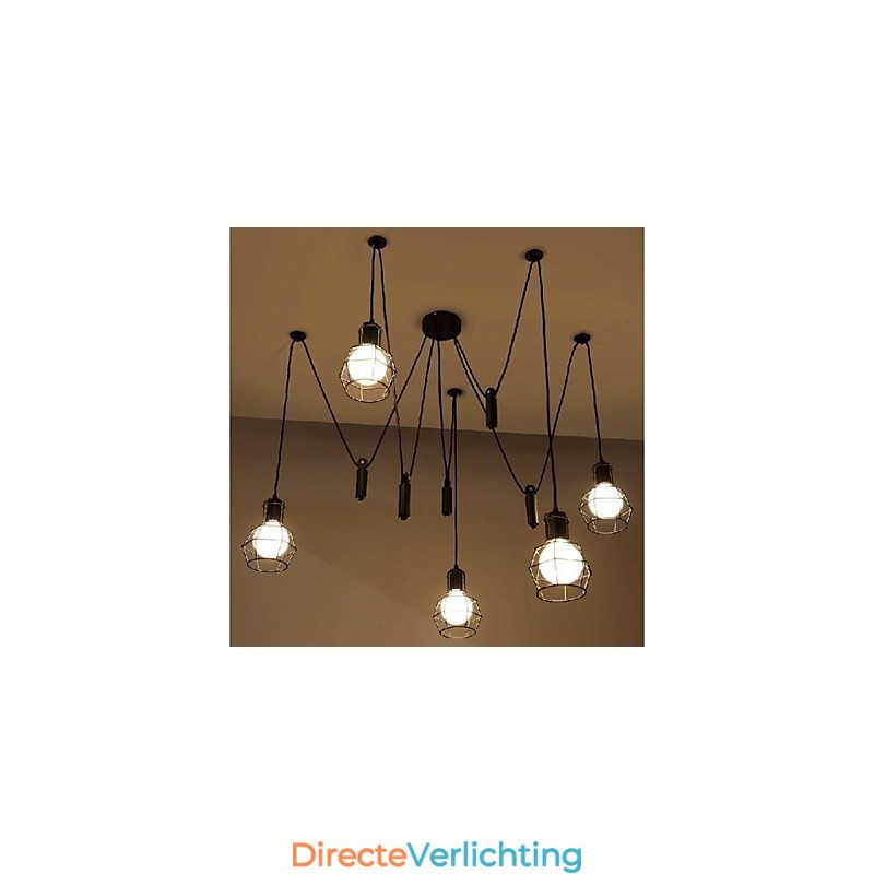 Traditionele Klassieke Vintage Retro Lantaarn Land Mini Stijl Schilderij Metalen Hanglamp Eetkamer